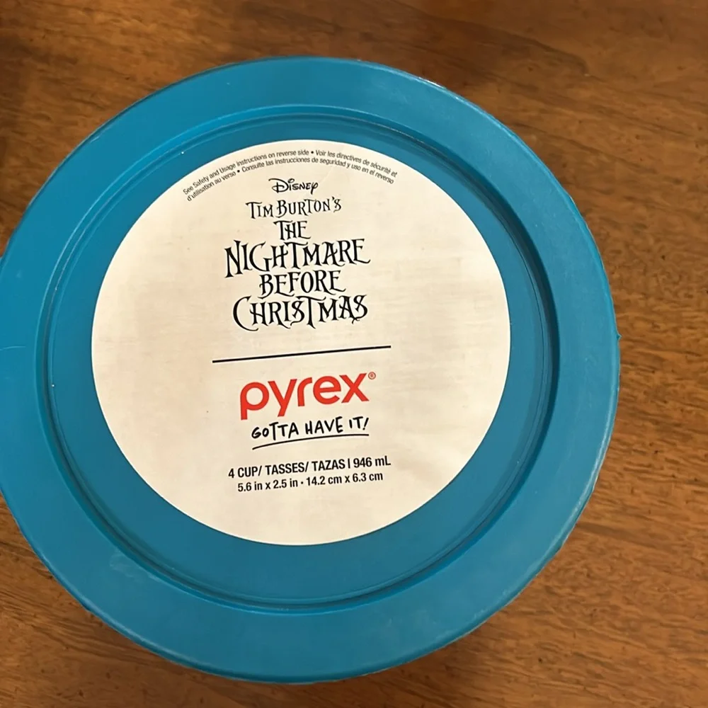 Disney The Nightmare Before Christmas Food Storage Glass Container Bowl